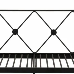 Metallbett zum Ausziehen im Vintage Look - Vrony