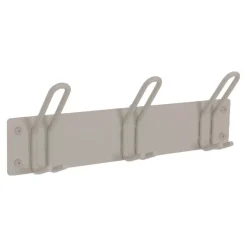 Metall-Garderobe mit Pulverbeschichtung in Taupe - Borad