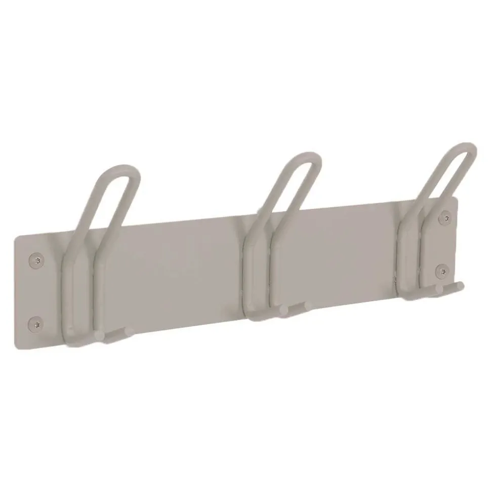 Metall-Garderobe mit Pulverbeschichtung in Taupe - Borad