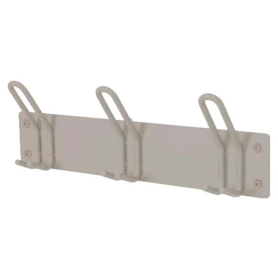 Metall-Garderobe mit Pulverbeschichtung in Taupe - Borad