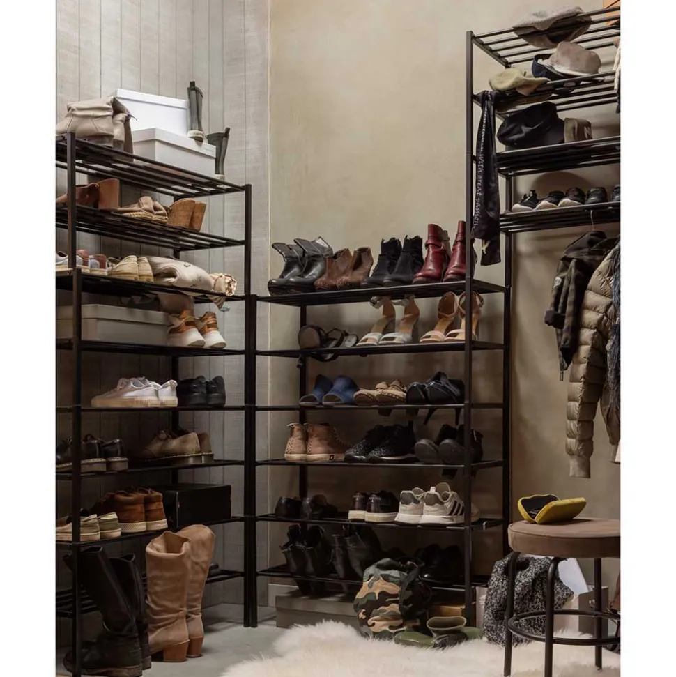 Metallregal mit acht Schuhgittern - Top