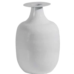 Metallvasen in Lichtgrau - Bario (2er Set)