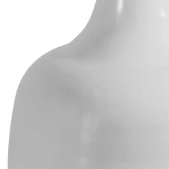 Metallvasen in Lichtgrau - Bario (2er Set)