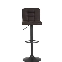 Microfaser Barstuhl in Schlammfarben - Cervasius (2er Set)