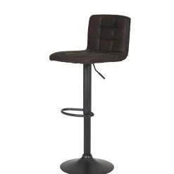 Microfaser Barstuhl in Schlammfarben - Cervasius (2er Set)