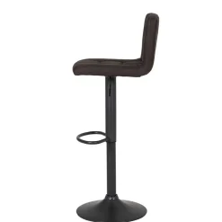 Microfaser Barstuhl in Schlammfarben - Cervasius (2er Set)