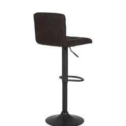 Microfaser Barstuhl in Schlammfarben - Cervasius (2er Set)