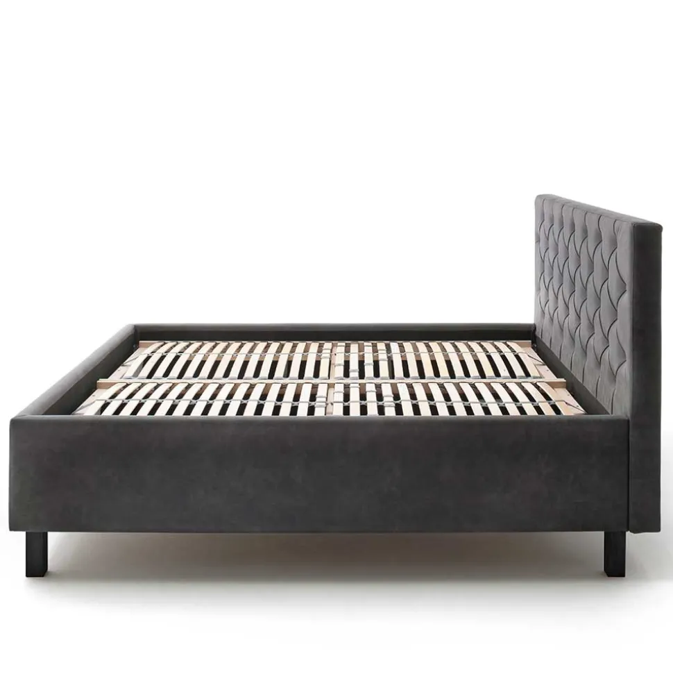 Microfaser Doppelbett mit Bettkasten - Canossa