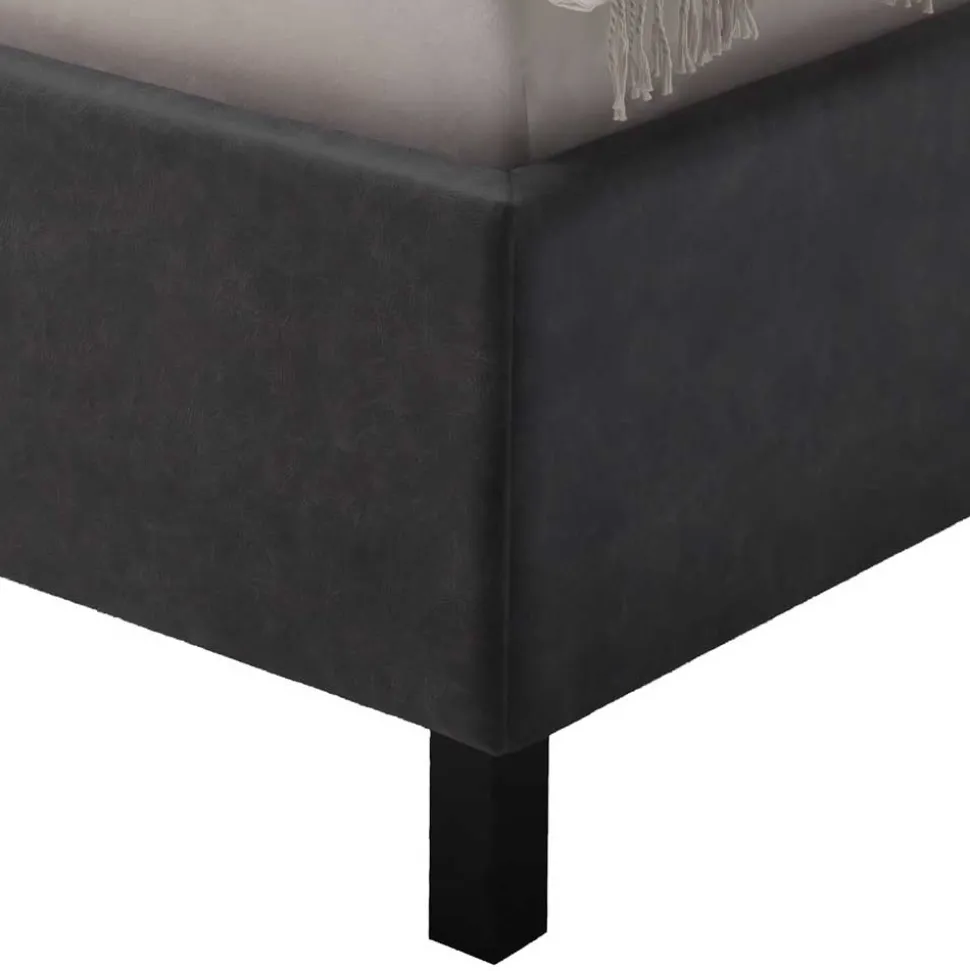 Microfaser Doppelbett mit Bettkasten - Canossa