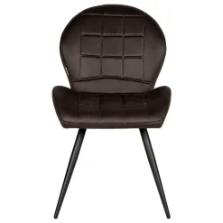 Microfaser Küchenstuhl in Anthrazit - Crocodile (2er Set)