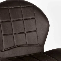 Microfaser Küchenstuhl in Anthrazit - Crocodile (2er Set)