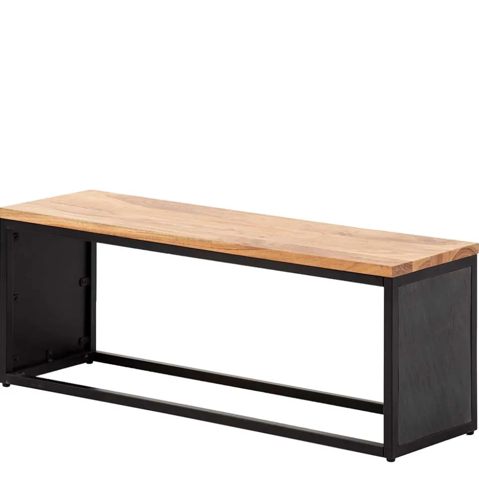 Minimalistische Bank aus Akazie Massivholz - Zyrafete