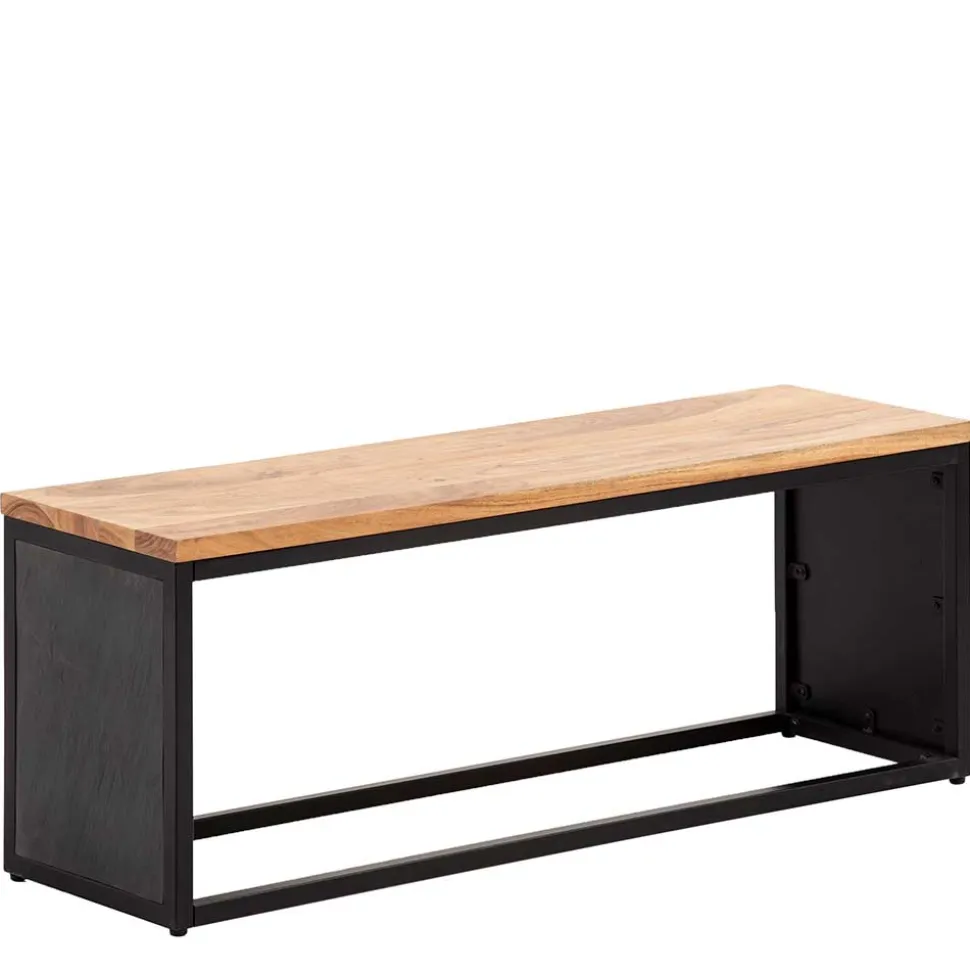 Minimalistische Bank aus Akazie Massivholz - Zyrafete