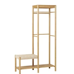 Minimalistische Garderobe aus Bambus - Saridio