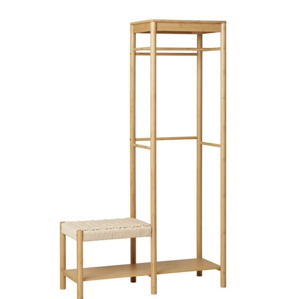 Minimalistische Garderobe aus Bambus - Saridio