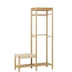 Minimalistische Garderobe aus Bambus - Saridio