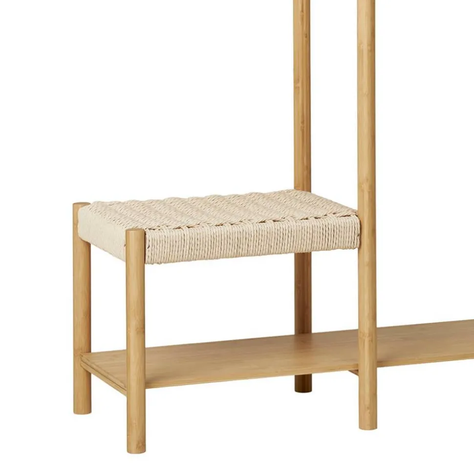 Minimalistische Garderobe aus Bambus - Saridio