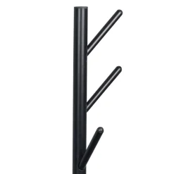 Minimalistische Garderobe in Schwarz mit Glasablage - Jenver