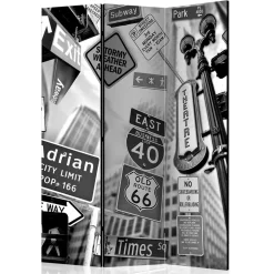 Mobile Trennwand mit New York Schilder Motiv - Aurach