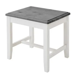 Modern Country Frisiertisch Set zweifarbig - Mirandesca (dreiteilig)