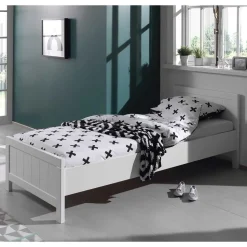 Modern Country Kinderbett in Weiß - Ellen