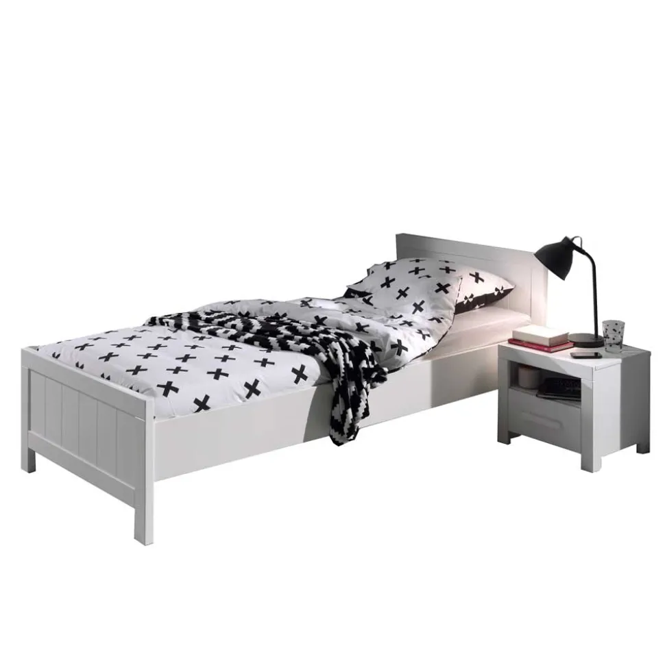 Modern Country Kinderbett in Weiß - Ellen