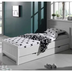 Modern Country Kinderbett in Weiß - Ellen