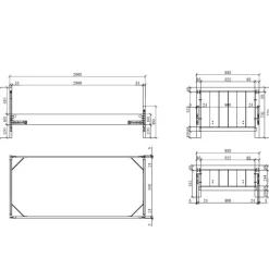 Modern Country Kinderbett in Weiß - Ellen
