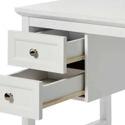 Modern Country Schreibtisch in Weiß - Carter