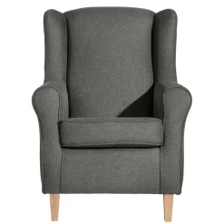 Modern Country Sessel in Anthrazit mit Buche Natur - Mediteranos