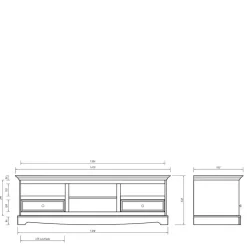 Modern Country TV Board zweifarbig - Vitablo