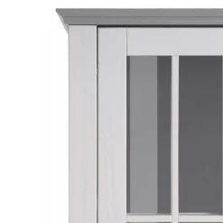 Modern Country Vitrine in Weiß mit Grau - Sumatra