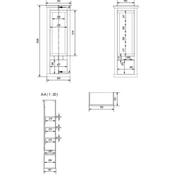 Modern Country Wohnwand Set - Buleta (vierteilig)