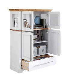 Modern Country Wohnzimmerschrank zweifarbig - Eyzaco