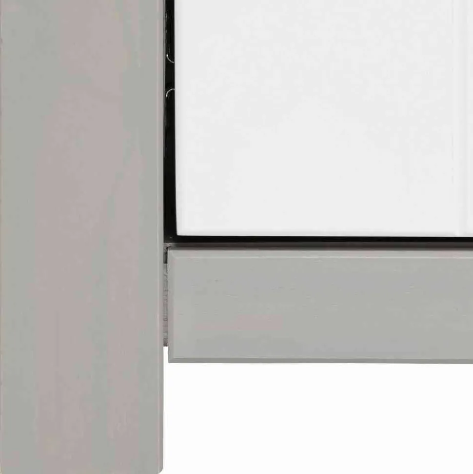 Moderne Anrichte mit Regal in Weiß & Grau - Lurgeno