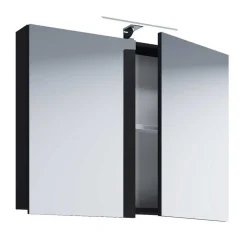 Moderne Badezimmermöbel in Schwarz - Gloriella (vierteilig)