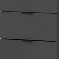 Moderne Badmöbel Kombi in Grau - Quado (dreiteilig)