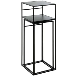 Moderne Blumensäulen in Schwarz - Foahala (zweiteilig)