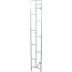 Moderne Design Wandgarderobe aus Stahl in Weiß - Musone