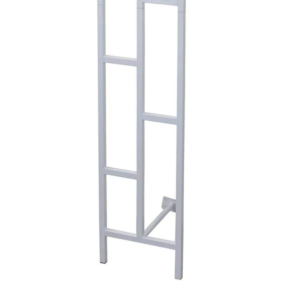 Moderne Design Wandgarderobe aus Stahl in Weiß - Musone