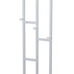 Moderne Design Wandgarderobe aus Stahl in Weiß - Musone