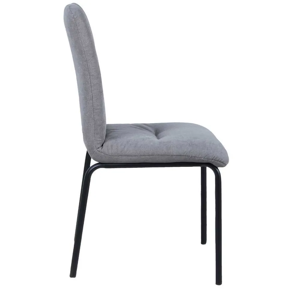 Moderne Esstischgruppe in Grau - Kolmarida (fünfteilig)