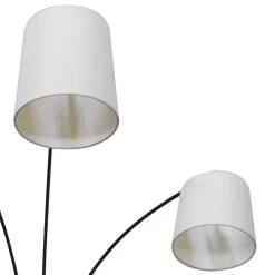 Moderne 5-flammige Stehleuchte mit Stoff Schirmen - Matteo