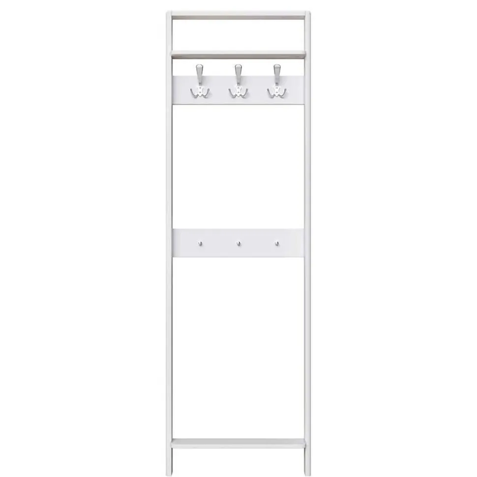 Moderne Garderobenmöbel aus Holz in Weiß - Oranias (dreiteilig)