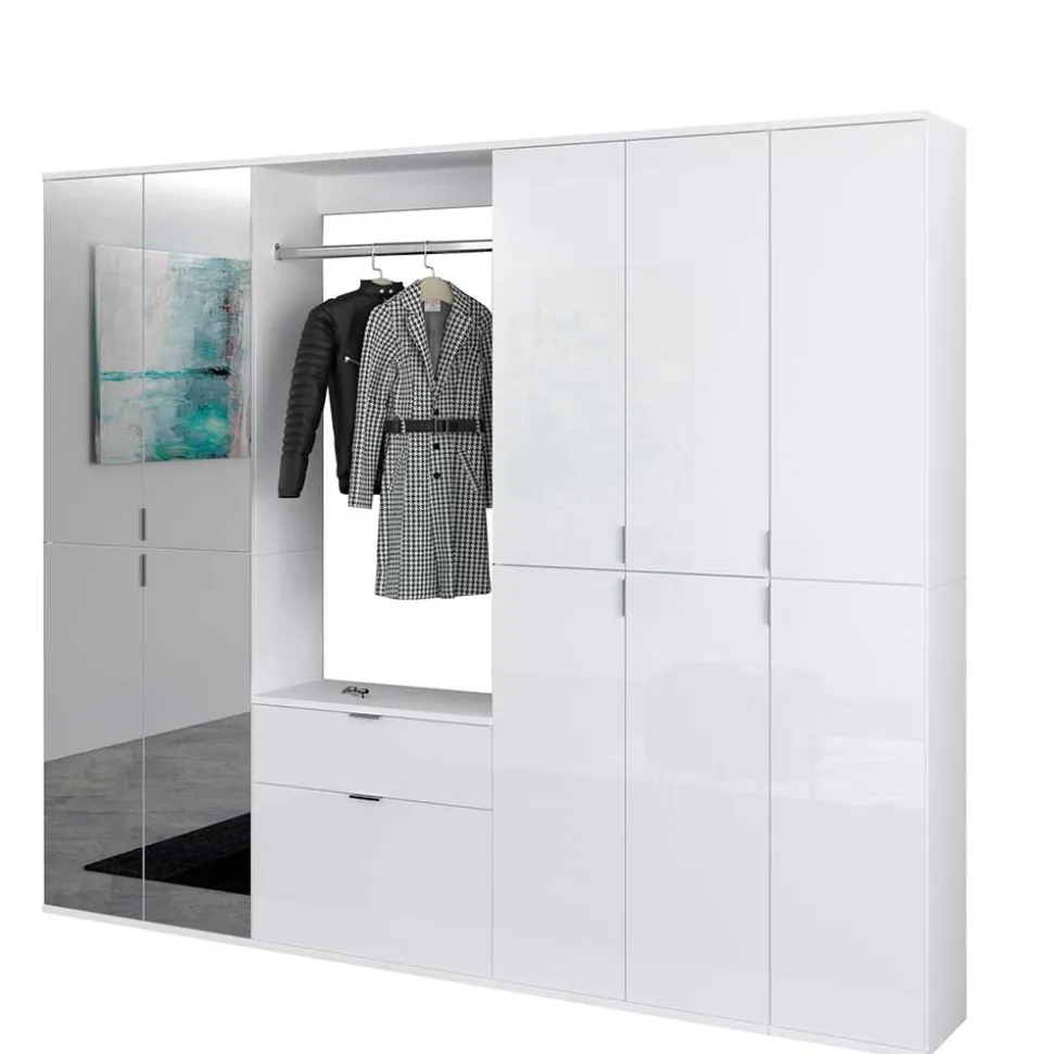 Moderne Garderobenmöbel Schrankwand - Ejulia (vierteilig)