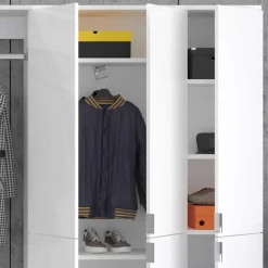 Moderne Garderobenmöbel Schrankwand - Ejulia (vierteilig)