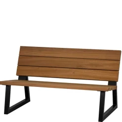 Moderne Gartenbank aus Abachi Holz - Liz