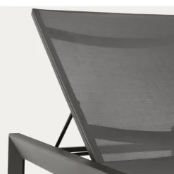 Moderne Gartenliege in Dunkelgrau - Babet