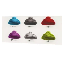 Moderne Glas Hängegarderobe mit bunten Mützen - Trujano