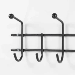 Moderne Hakenleiste Garderobe in Schwarz - Winnington